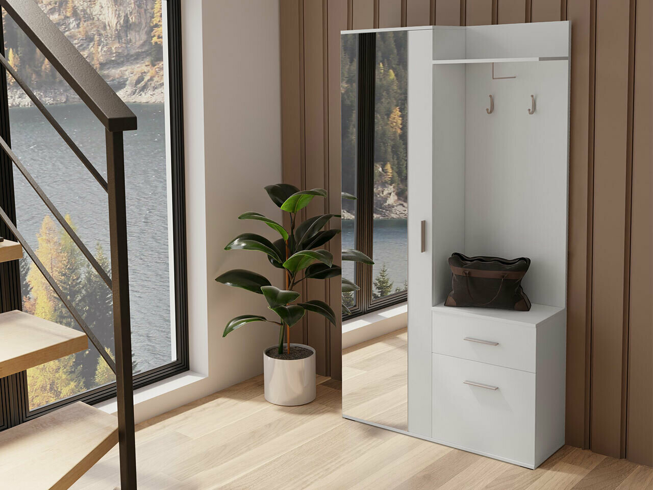 Flurgarnitur Pavo (Weiß)