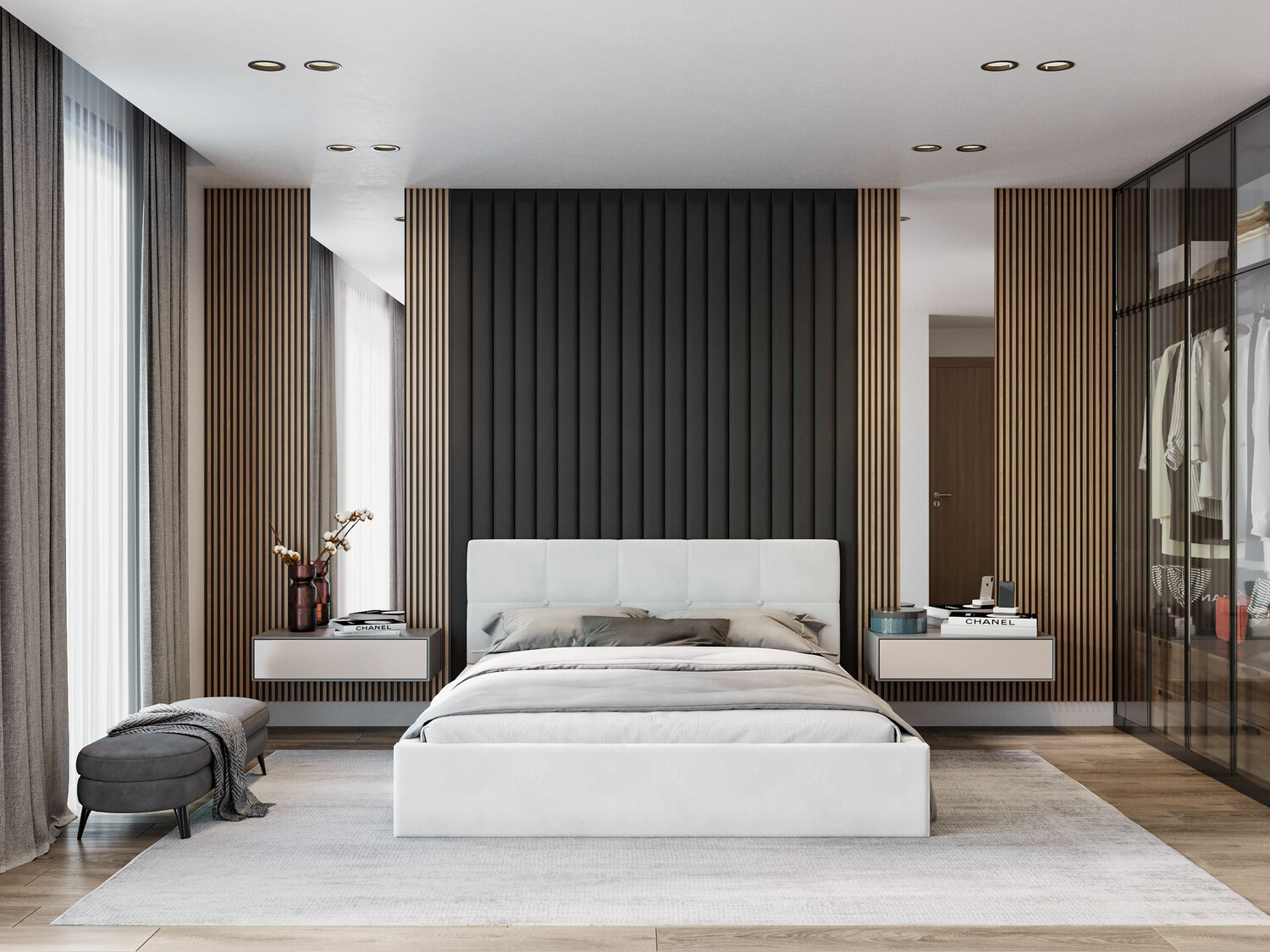 Bett Fairfield 107 (Weiß)