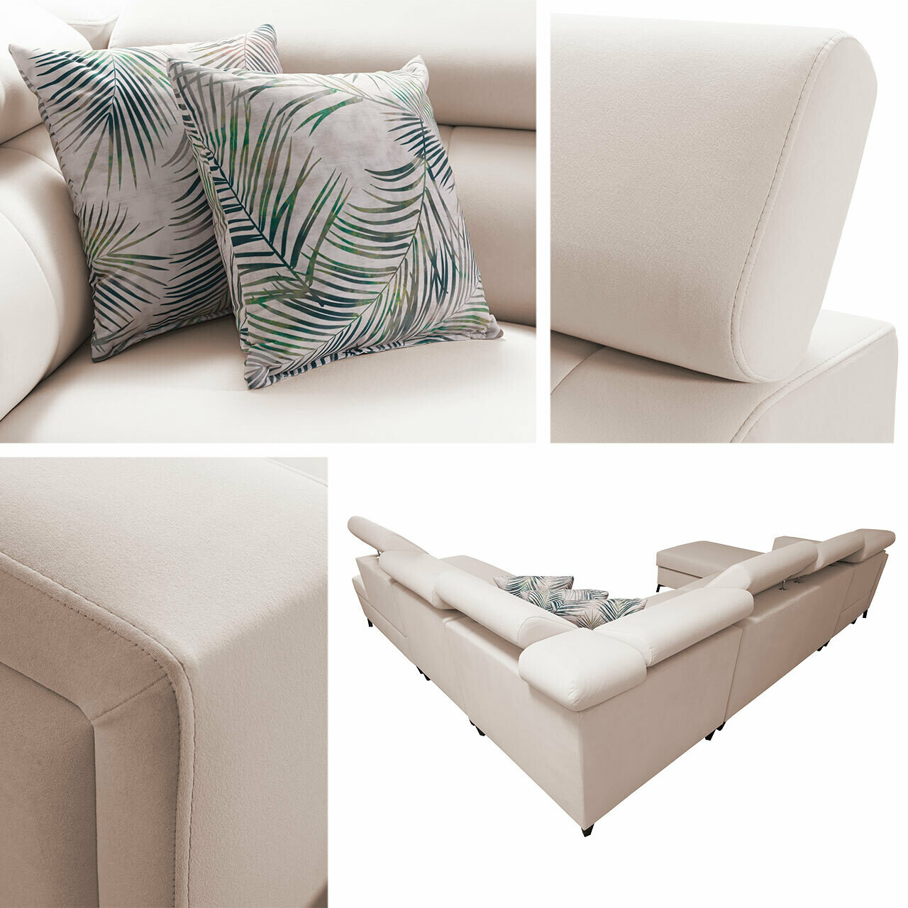 Ecksofa Sarasota 155 (Mono 244 + Botanical 36)