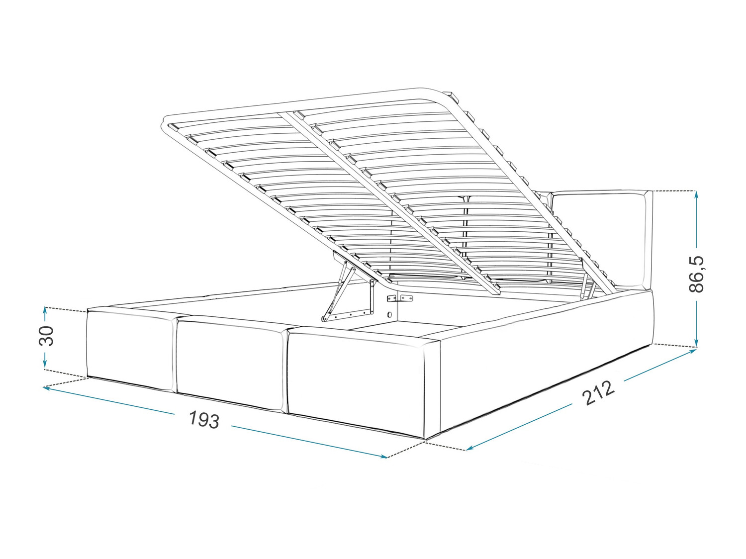 Bett Fairfield 109 (Braun)