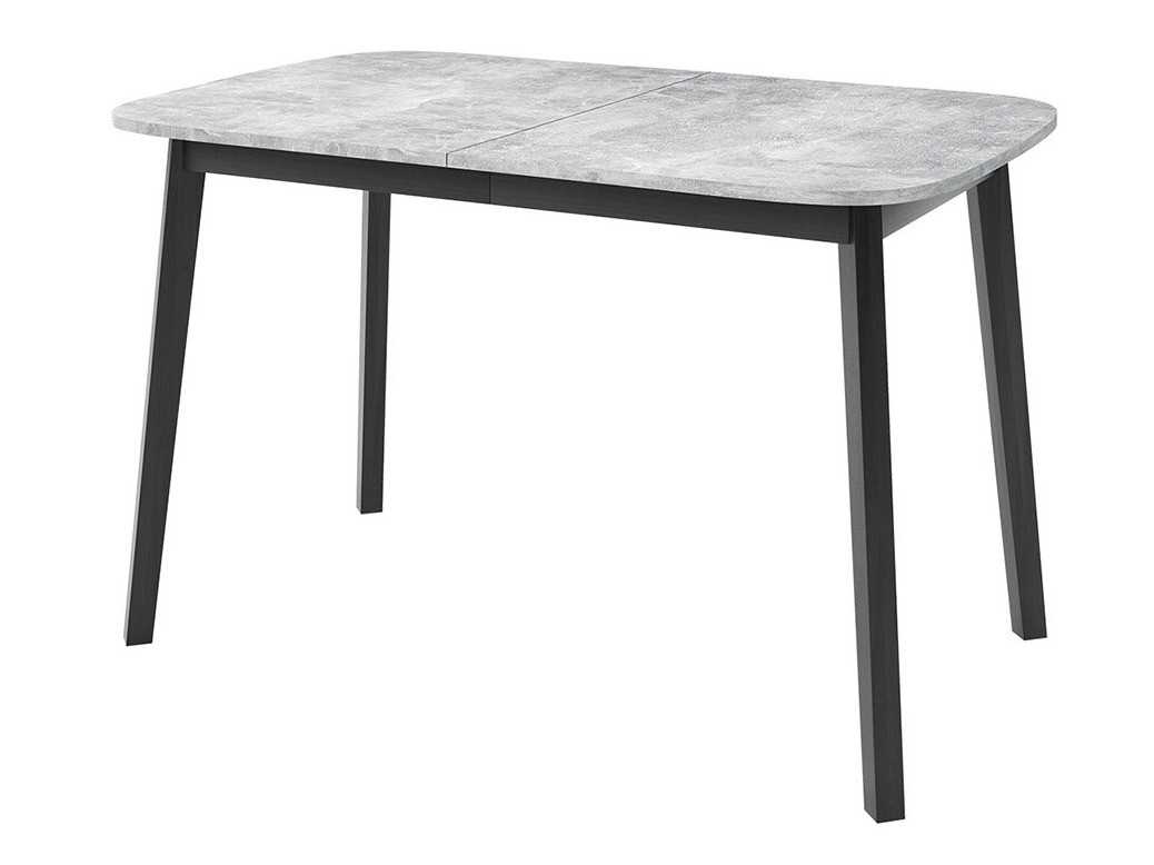 Tisch Edmond 110 (Grauer Marmor + Schwarz)
