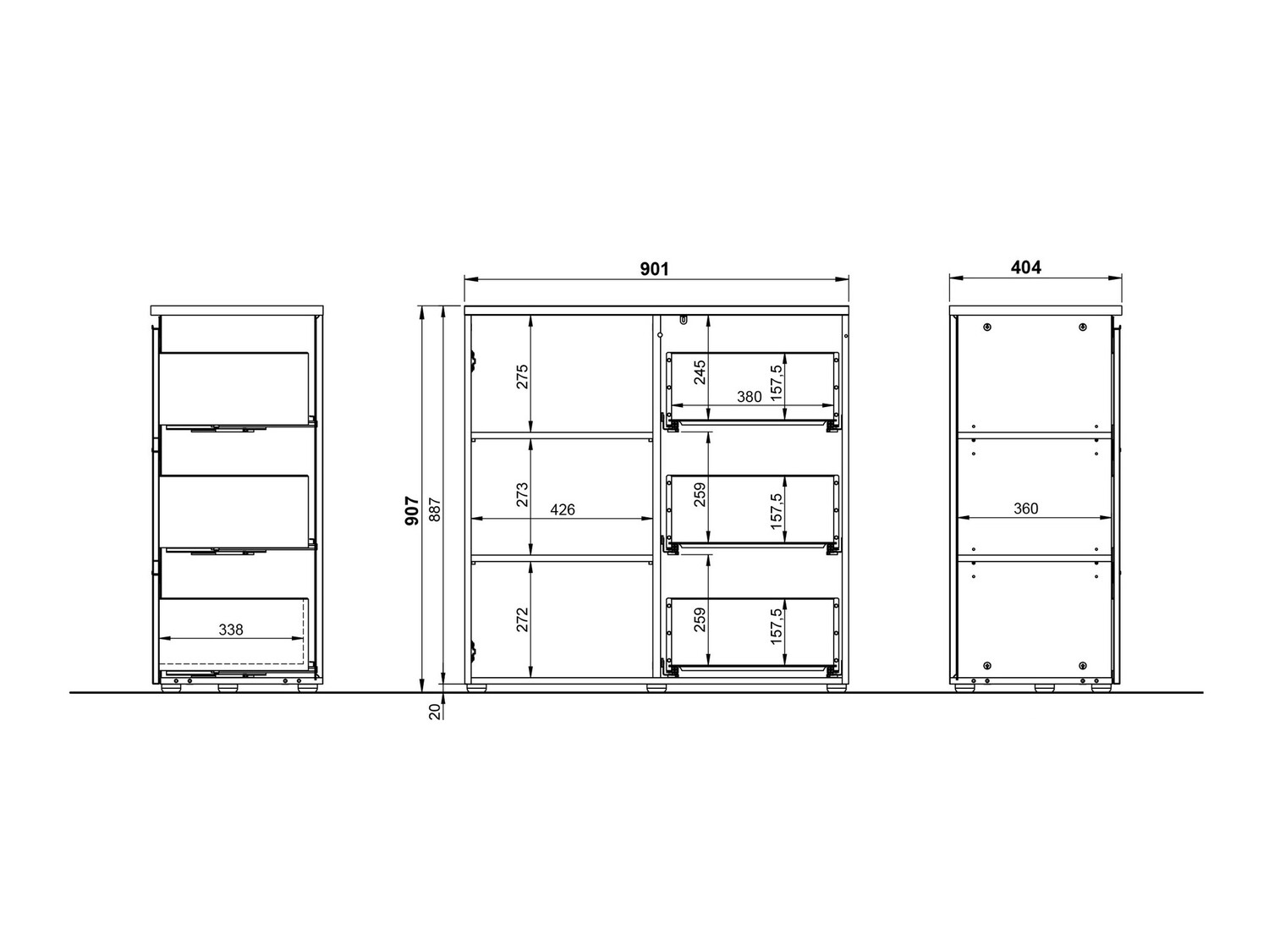 Kommoden Odeliva 100