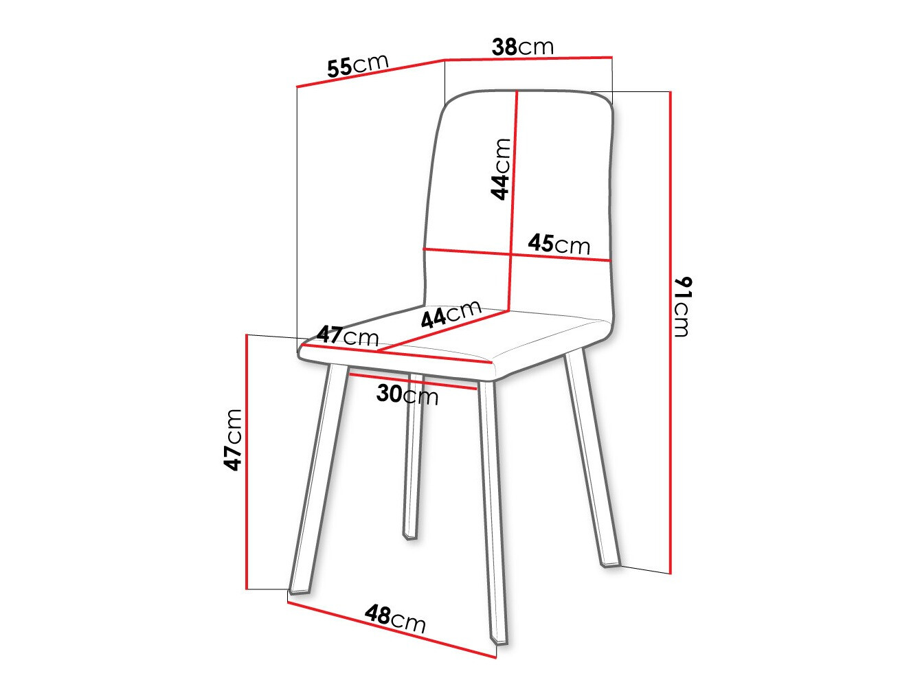 Stuhl Edmond 115 (Amor Velvet 4321)