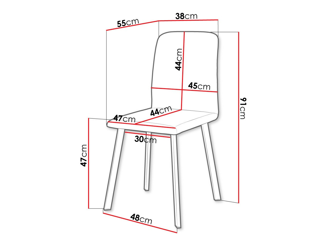 Stuhl Edmond 115 (Amor Velvet 4322)