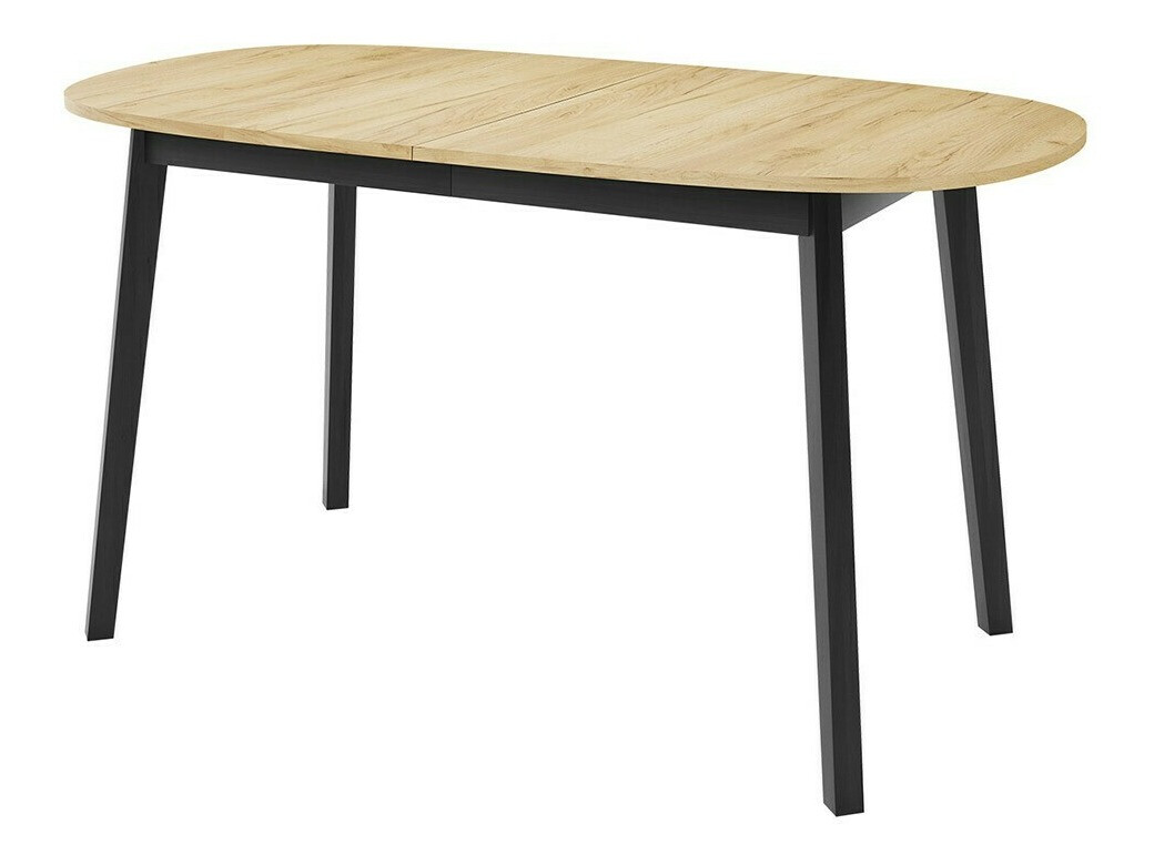 Essgruppe Edmond 121 (Craft goldene Eichenholzoptik + Schwarz)