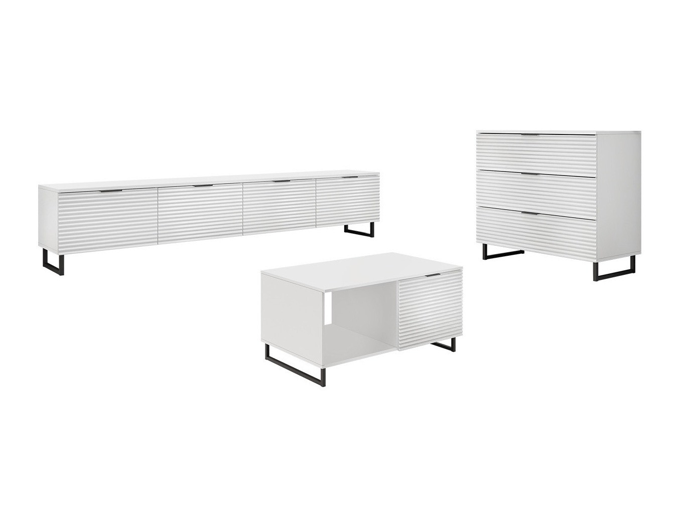 Wohnzimmer-Sets Sarasota 184 (Weiß)