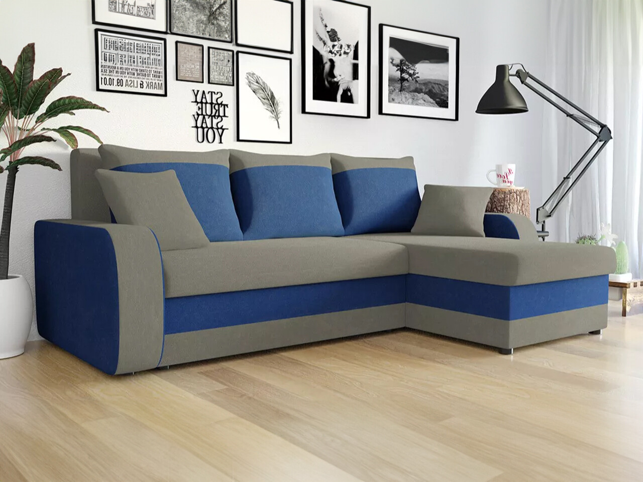 Ecksofa Comfivo 203 (Mikrofaza 0014 + Mikrofaza 0036)