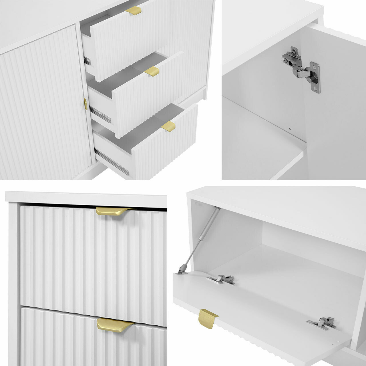 TV-Möbel Comfivo Papilio I (Weiß)