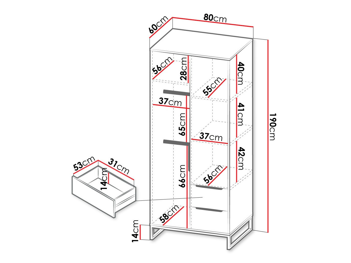 Kleiderschrank Romcama 106