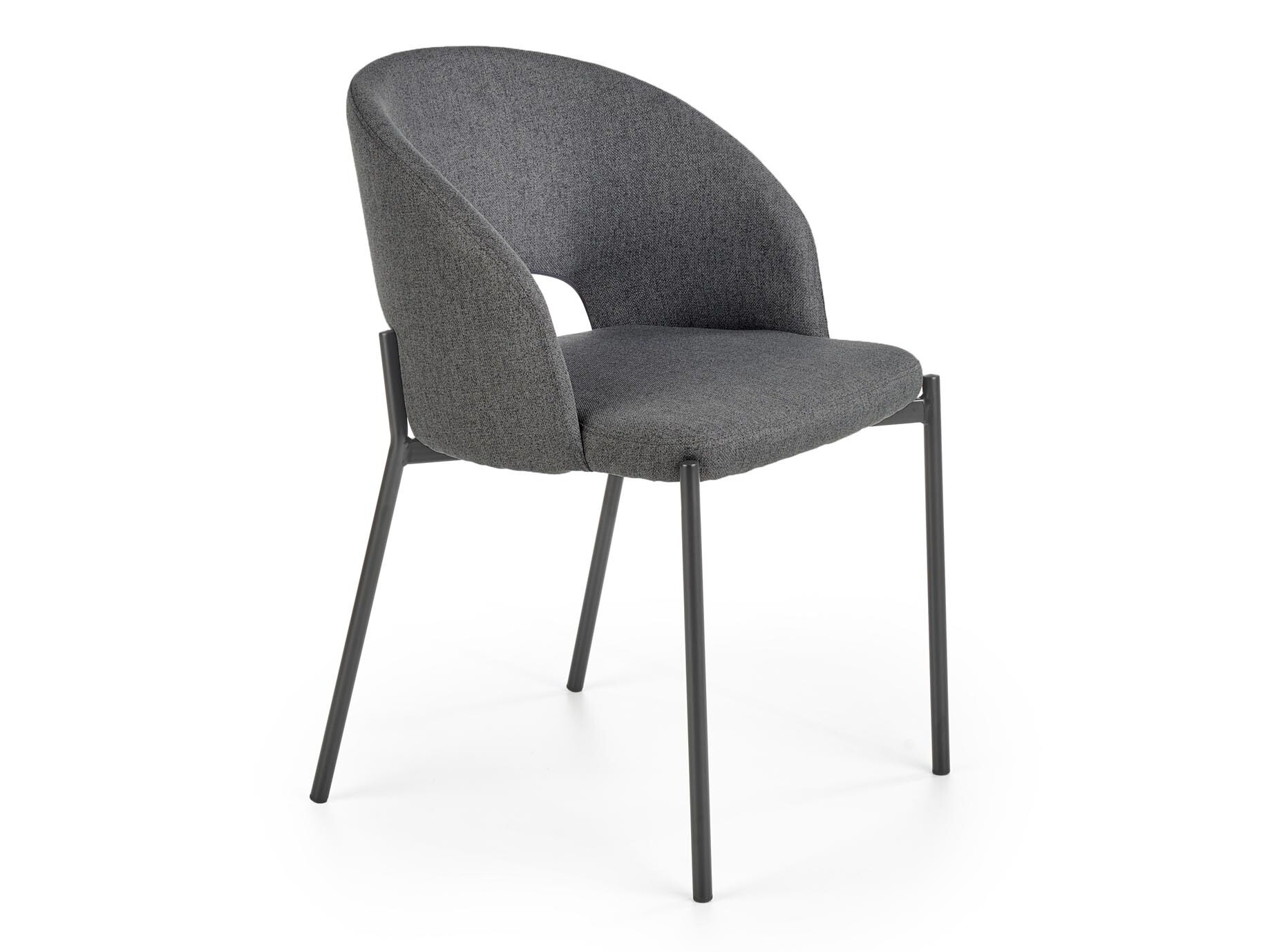 Stuhl Houston Virtus (Grau + Schwarz)