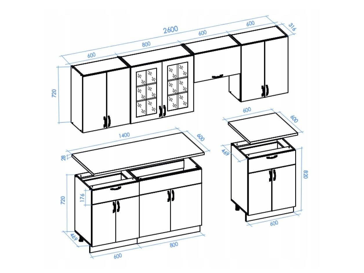 Küchenset Houston Lumen III