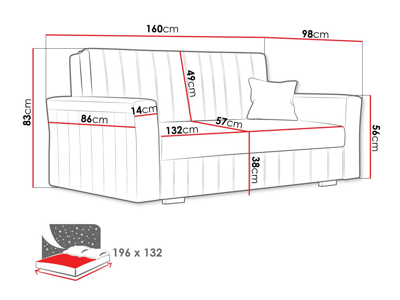Schlafsofa Orinen III (Kronos 07)
