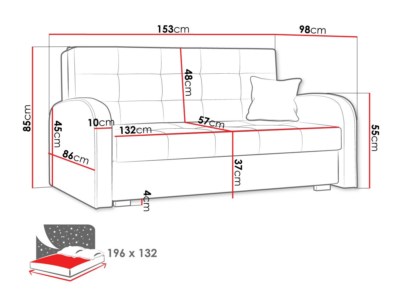 Schlafsofa Silona III (Kronos 22)