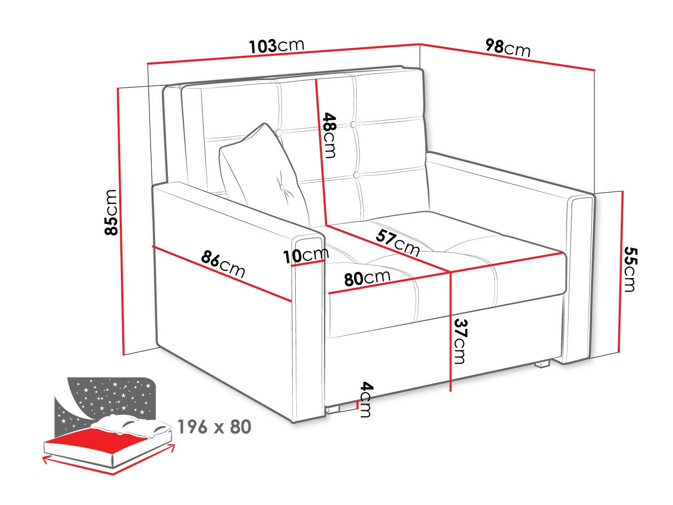 Sessel Columbus 101 (Tatum 276)