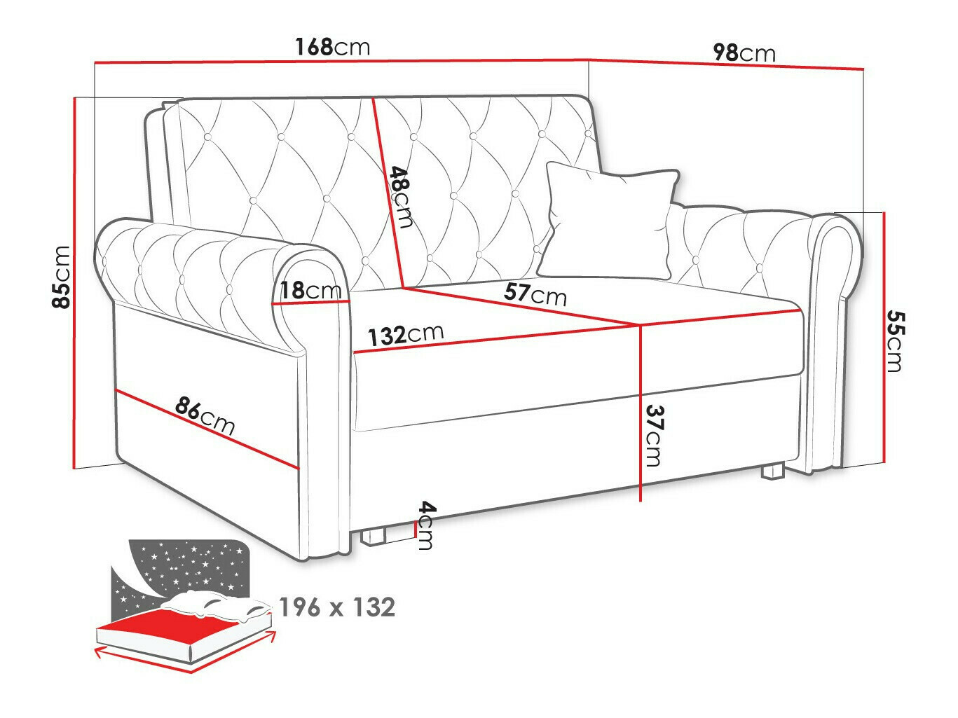 Schlafsofa Aelara III (Paros 2)