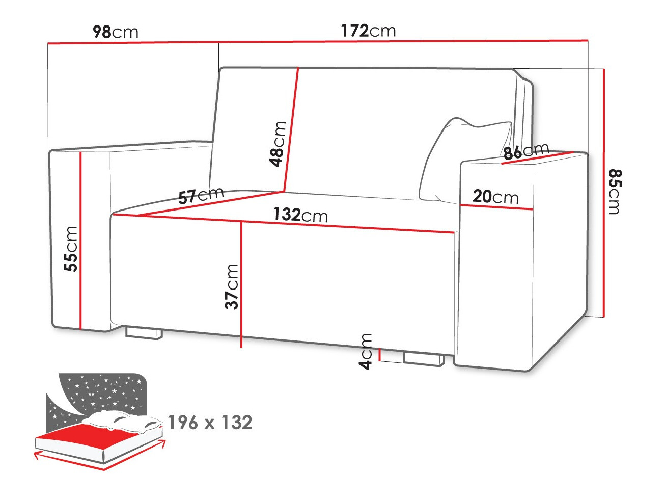 Schlafsofa Serora III (Neve 3)