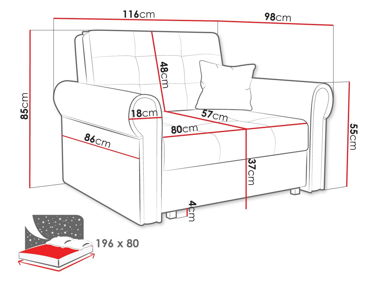 Sessel Aquala I (Kronos 19)