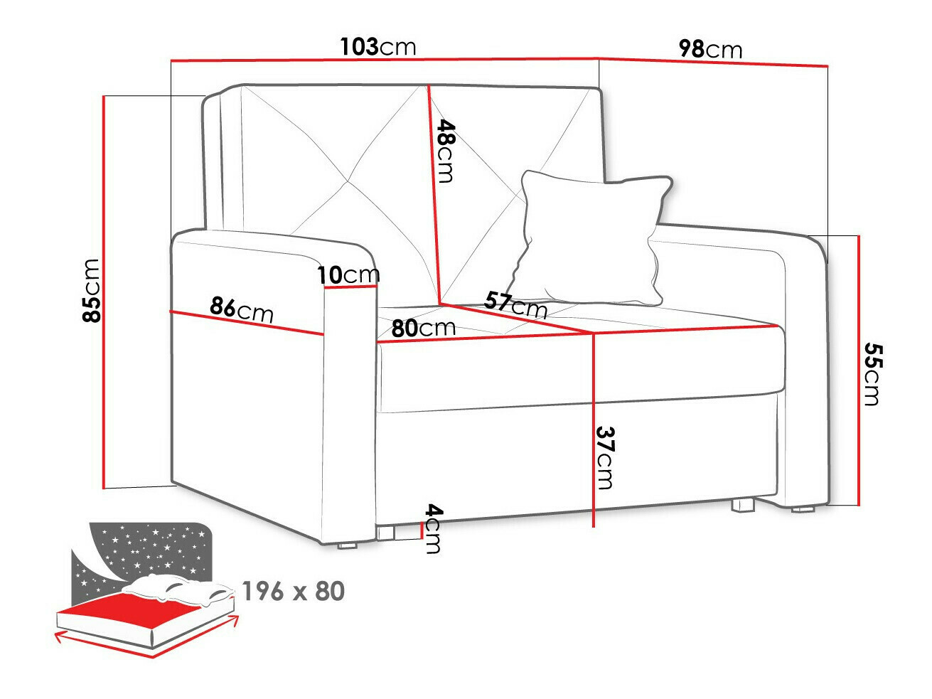 Sessel Columbus 167 (Trinity 16)