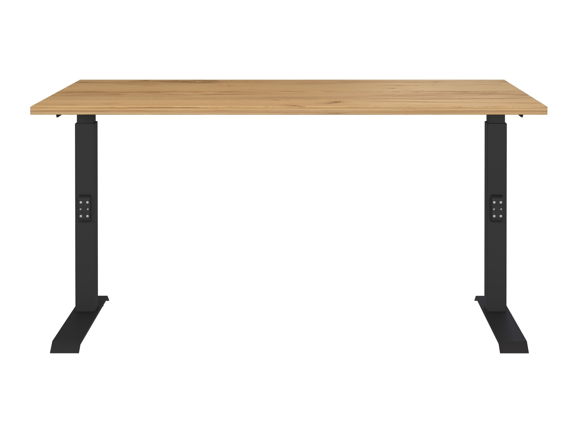 Bürotisch Sacramento 419 (Navarra eichenholzoptik + Schwarz)