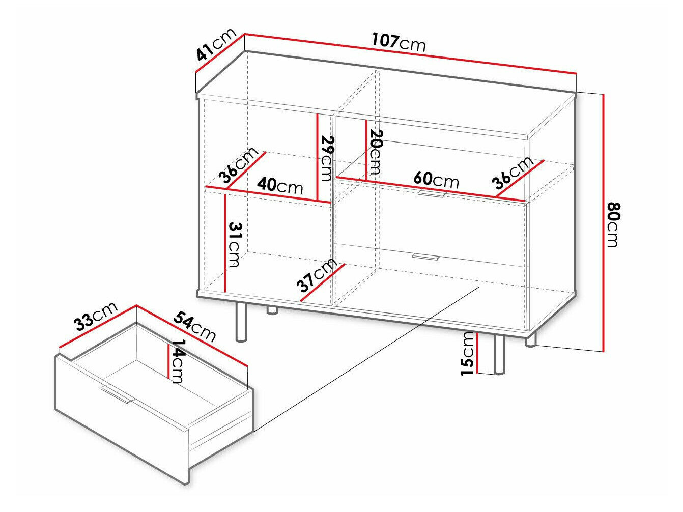 Kommoden Decus (Kaschmir)