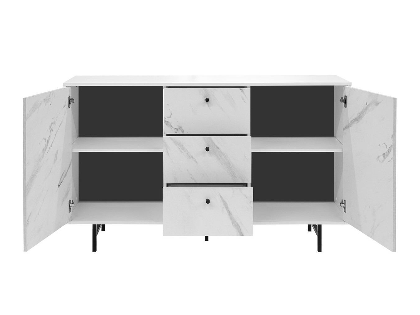 Wohnzimmer-Sets Providence T107 (Weißer Marmor)