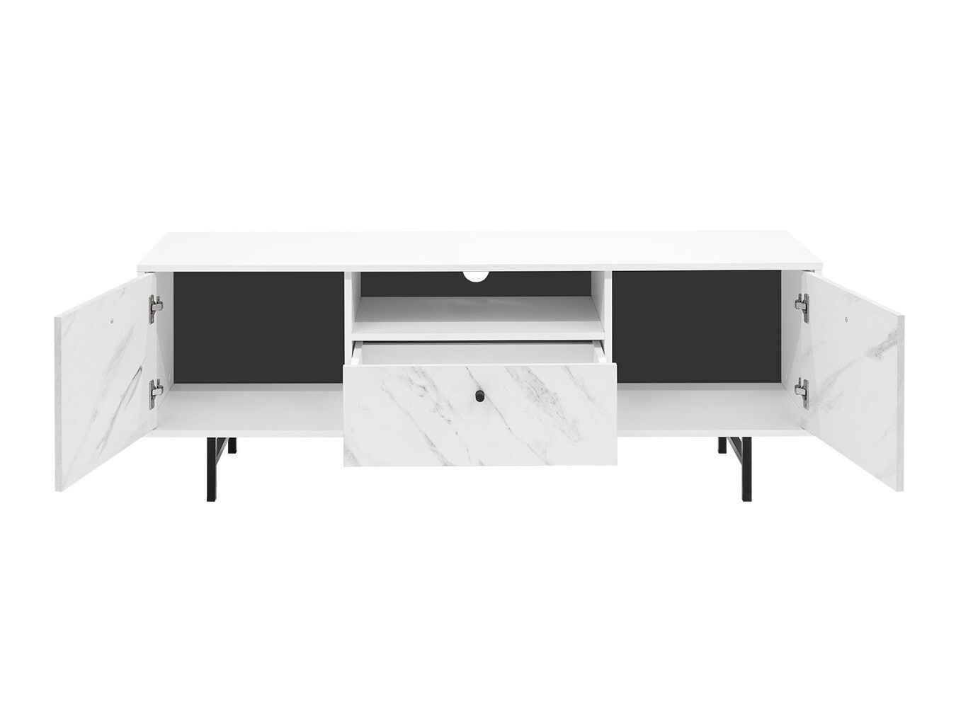 Wohnzimmer-Sets Providence T107 (Weißer Marmor)