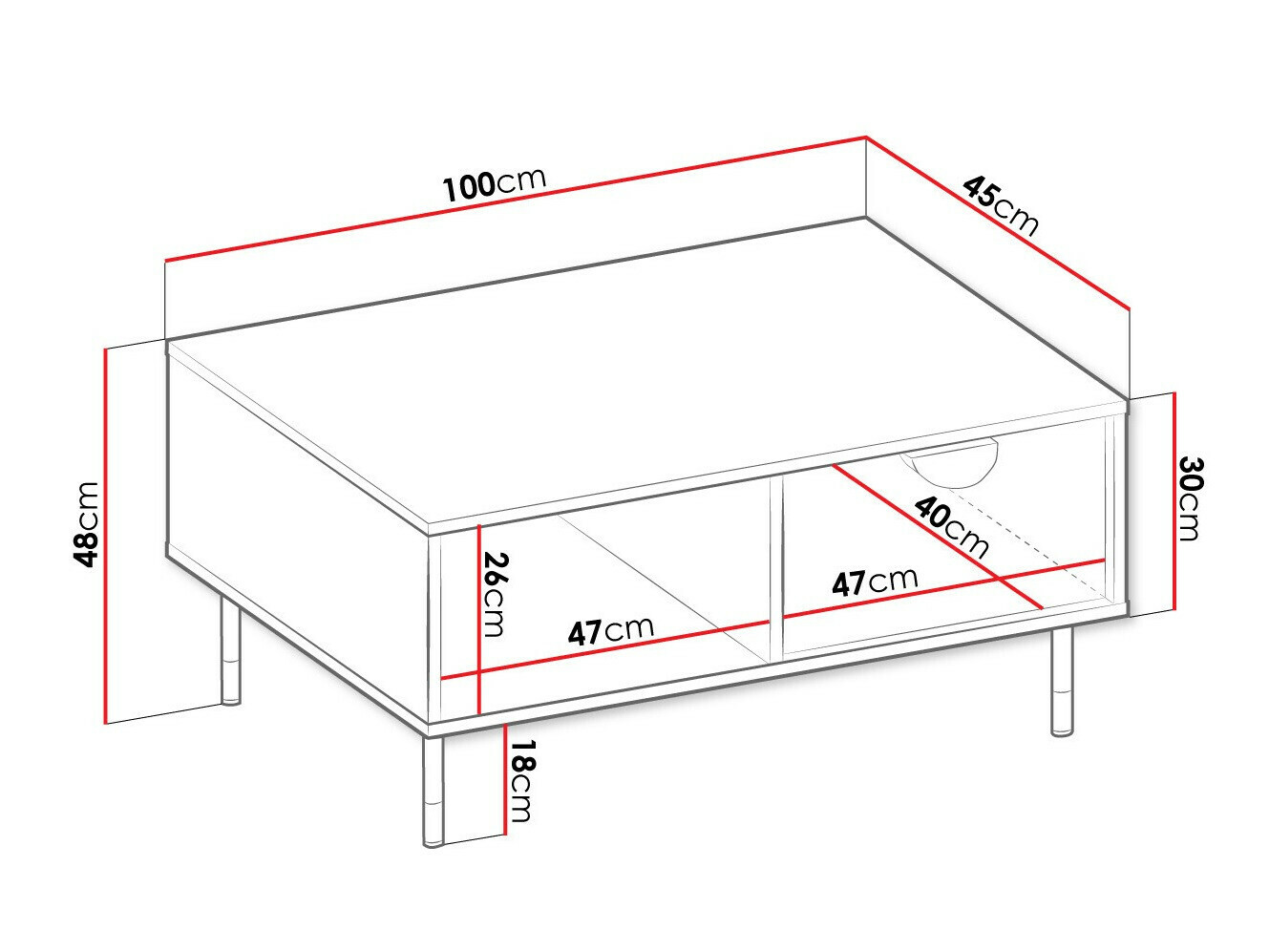 Couchtisch Comfivo Levevai 102