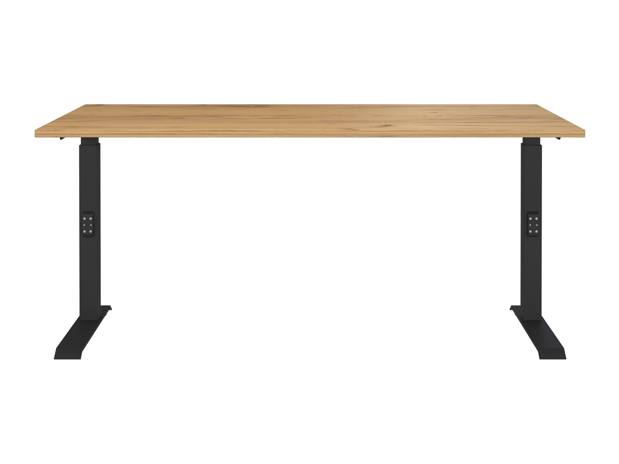 Bürotisch Sacramento 421 (Navarra eichenholzoptik + Schwarz)