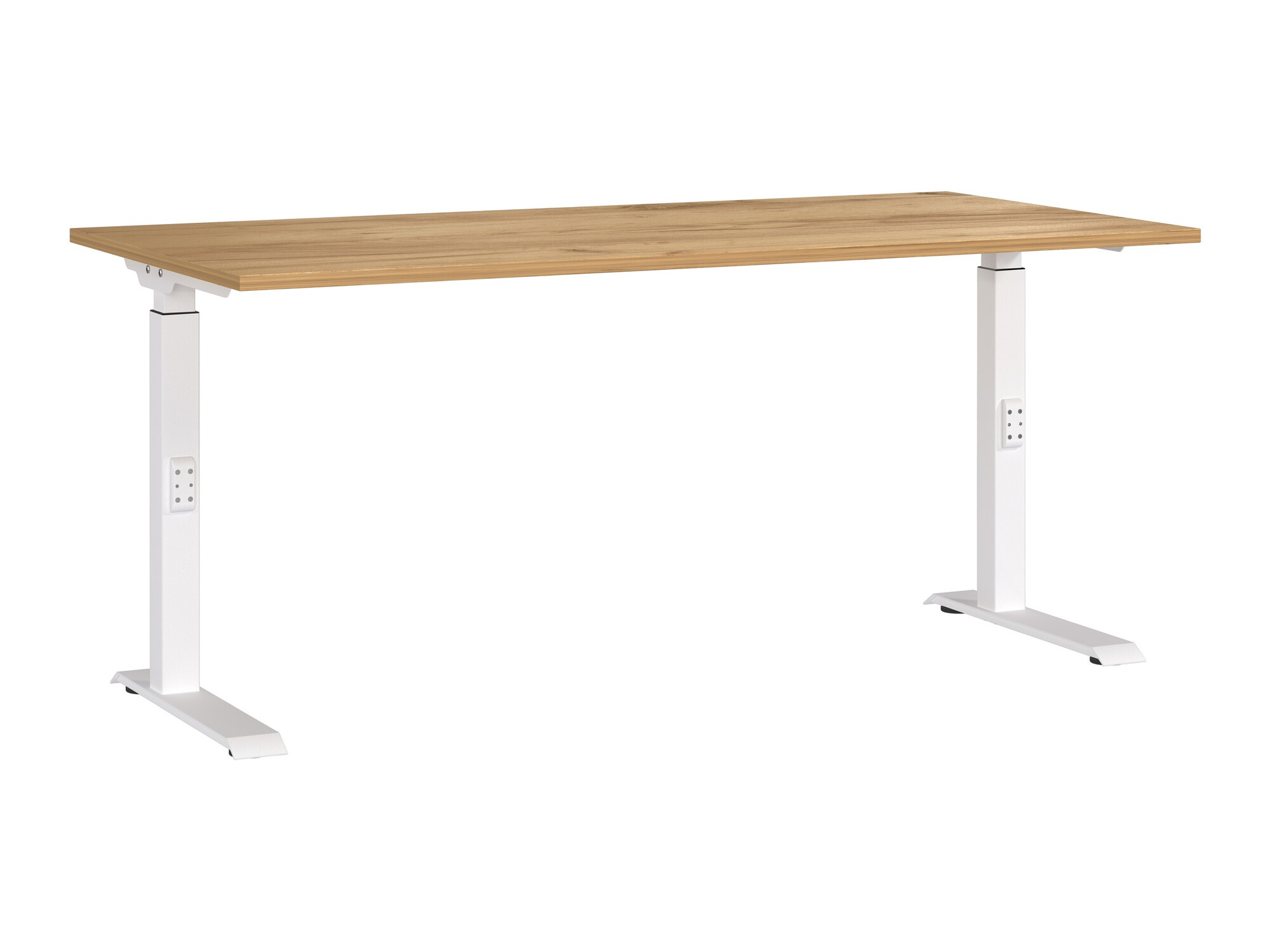 Bürotisch Sacramento 421 (Navarra eichenholzoptik + Weiß)