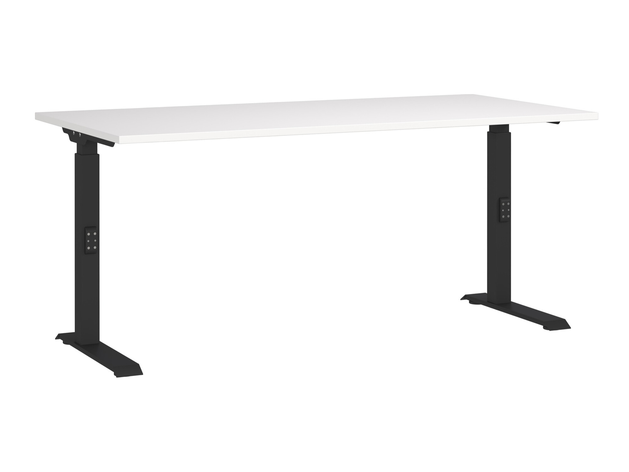 Bürotisch Sacramento 421 (Weiß + Schwarz)