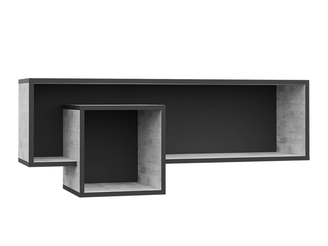 Wandregal Tenmele 111 (Grau + Graphit)