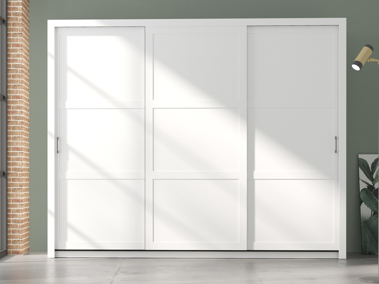 Kleiderschrank Murrieta 191 (Weiß)