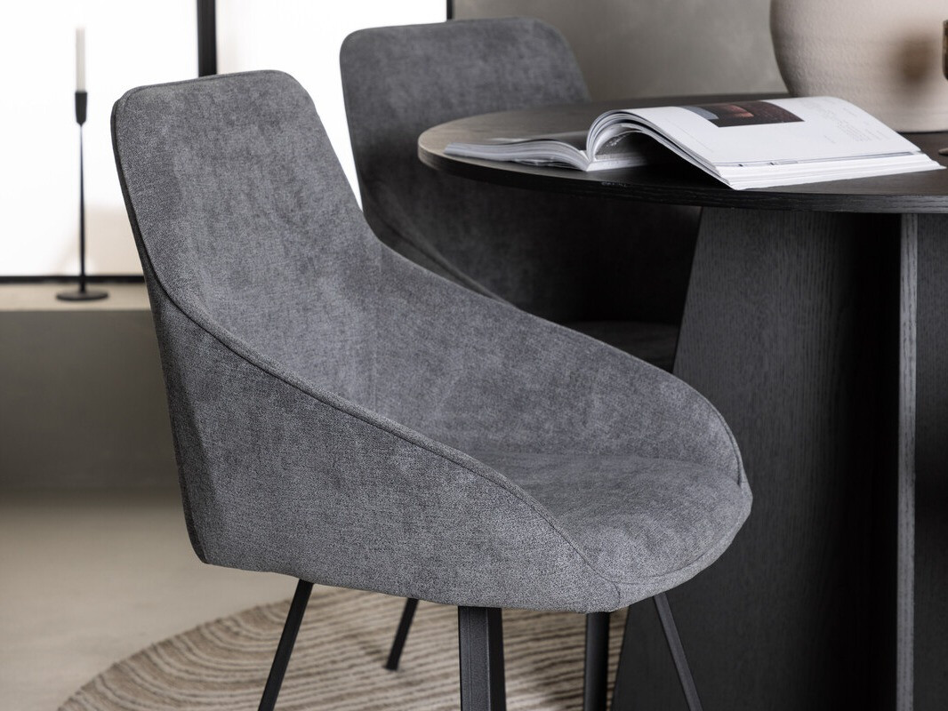 Essgruppe Dallas 4325 (Dunkelgrau + Schwarz)