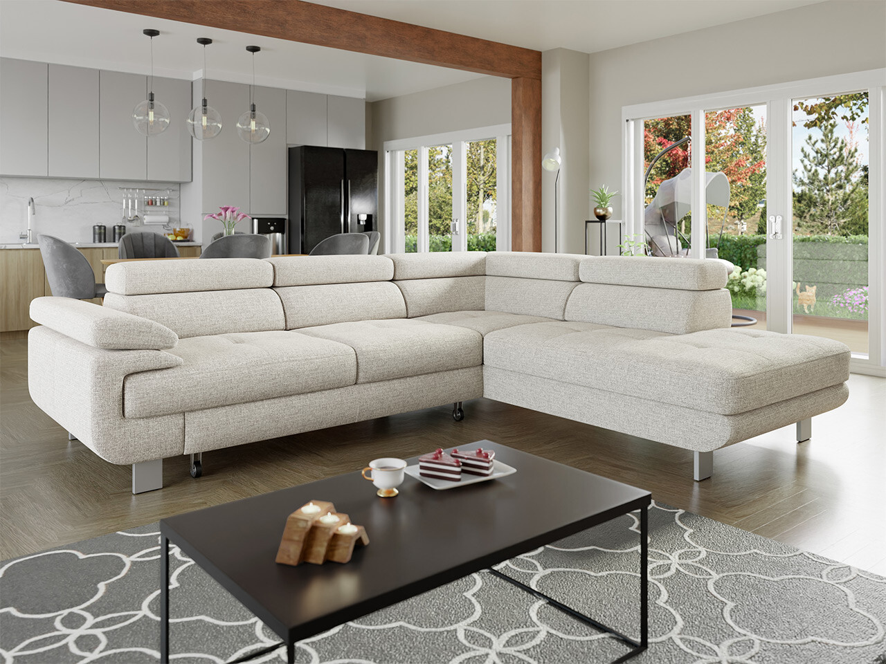 Ecksofa Lincoln 188 (Barrel 03)