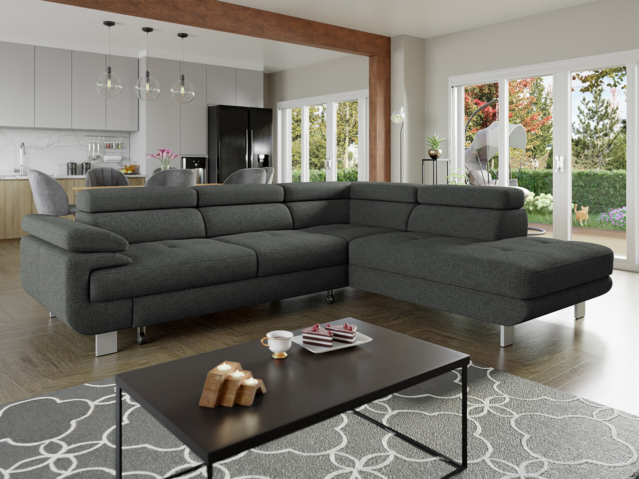 Ecksofa Lincoln 188 (Barrel 97)