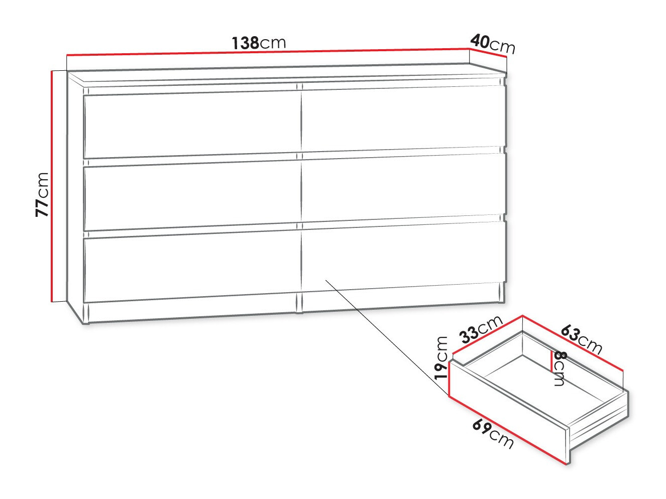 Kommoden Comfivo Structor II (Weiß)
