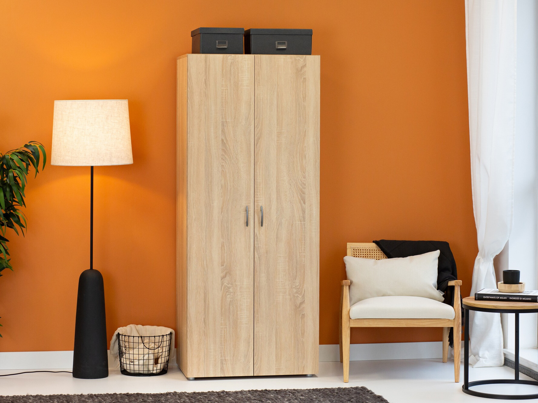 Kleiderschrank Bristol 183 (Sonoma Eichenholzoptik)