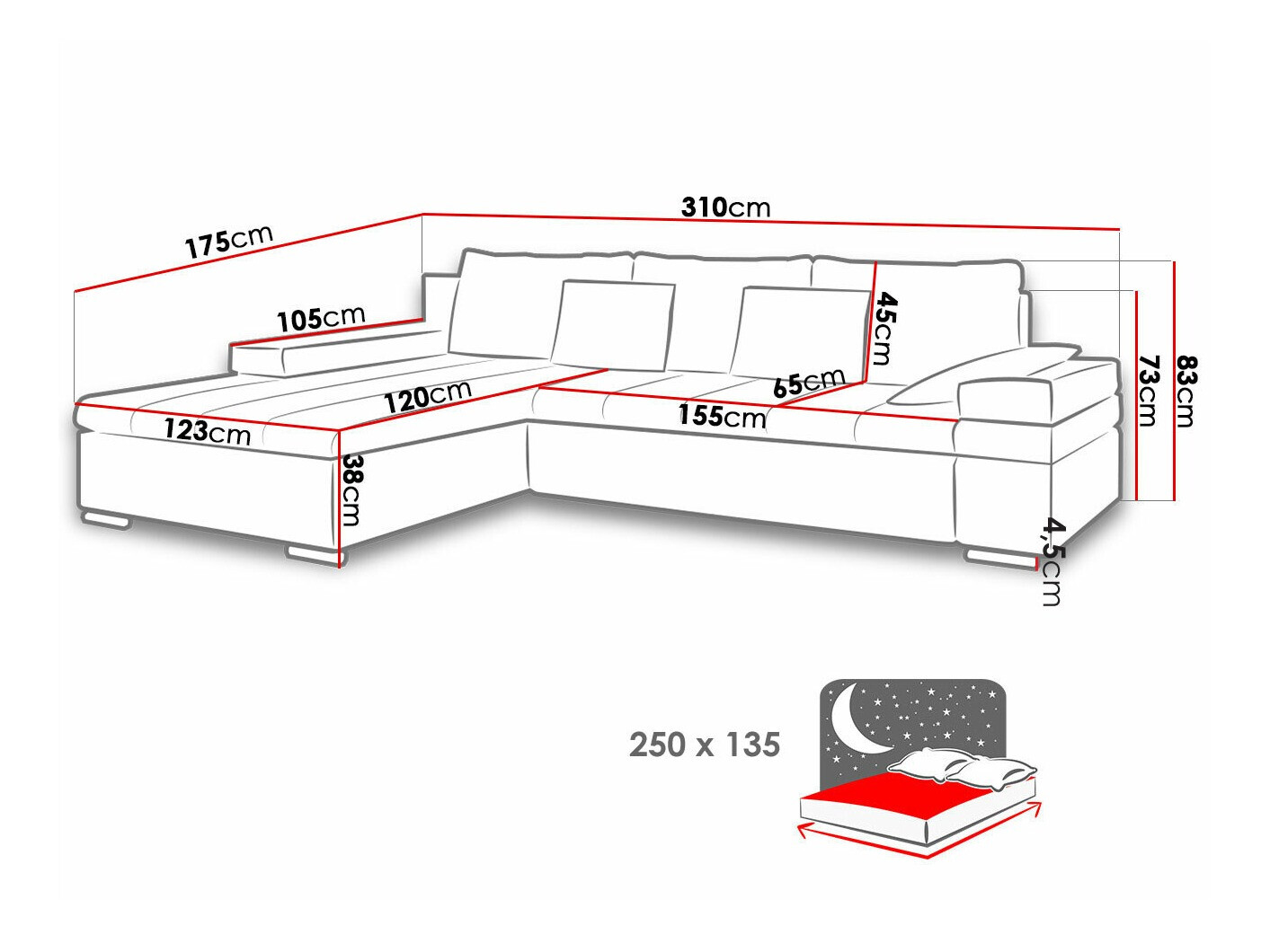 Ecksofa Comfivo 169 (Magni 206.02)