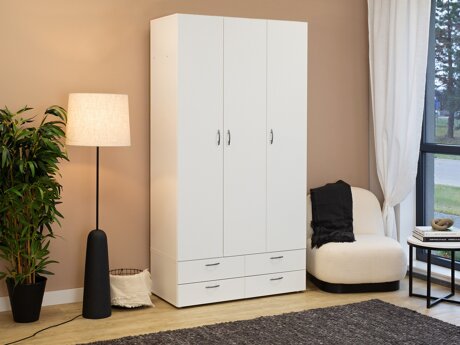 Kleiderschrank Bristol 188 (Weiß)