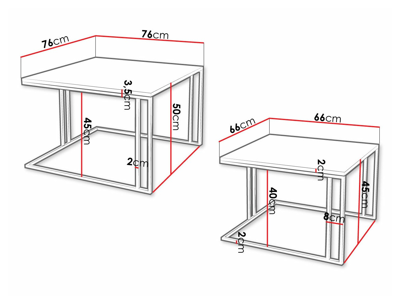 Couchtischset Oswego 110 (Weißer Marmor + Gold)