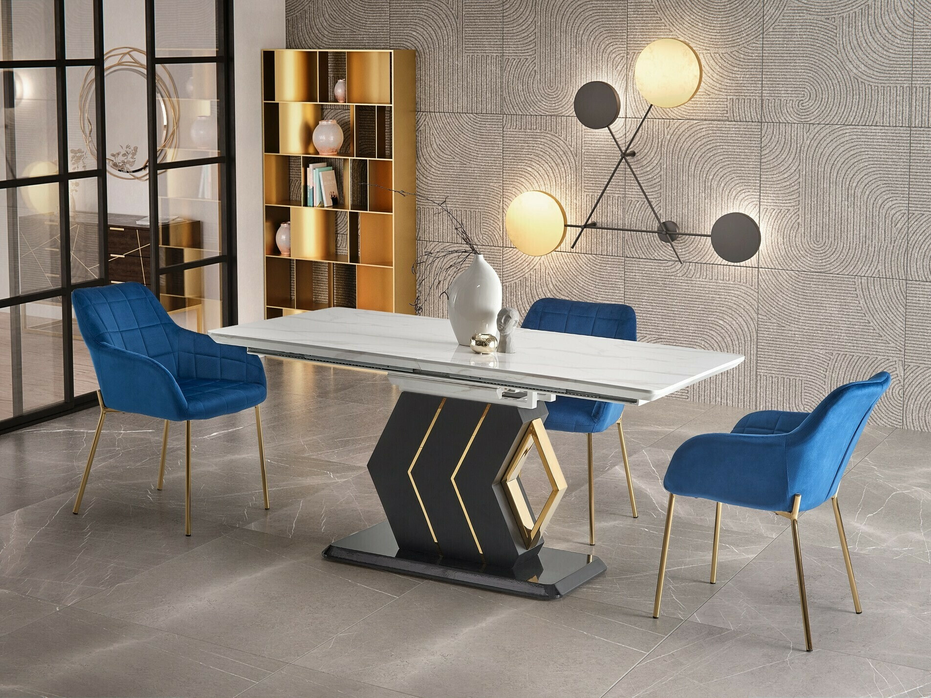 Stuhl Houston 628 (Dunkelblau)