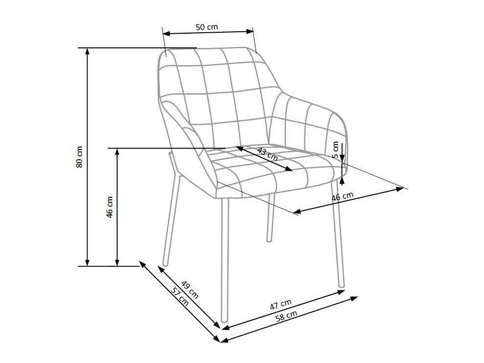 Stuhl Houston 628 (Dunkelblau)