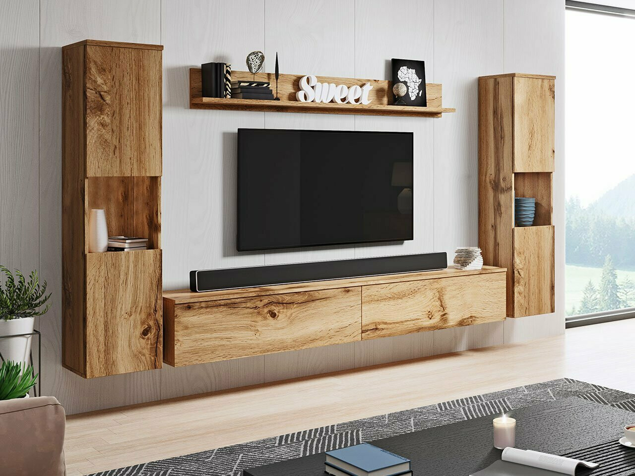Wohnzimmer-Sets Sarasota 131 (Wotan Eiche)