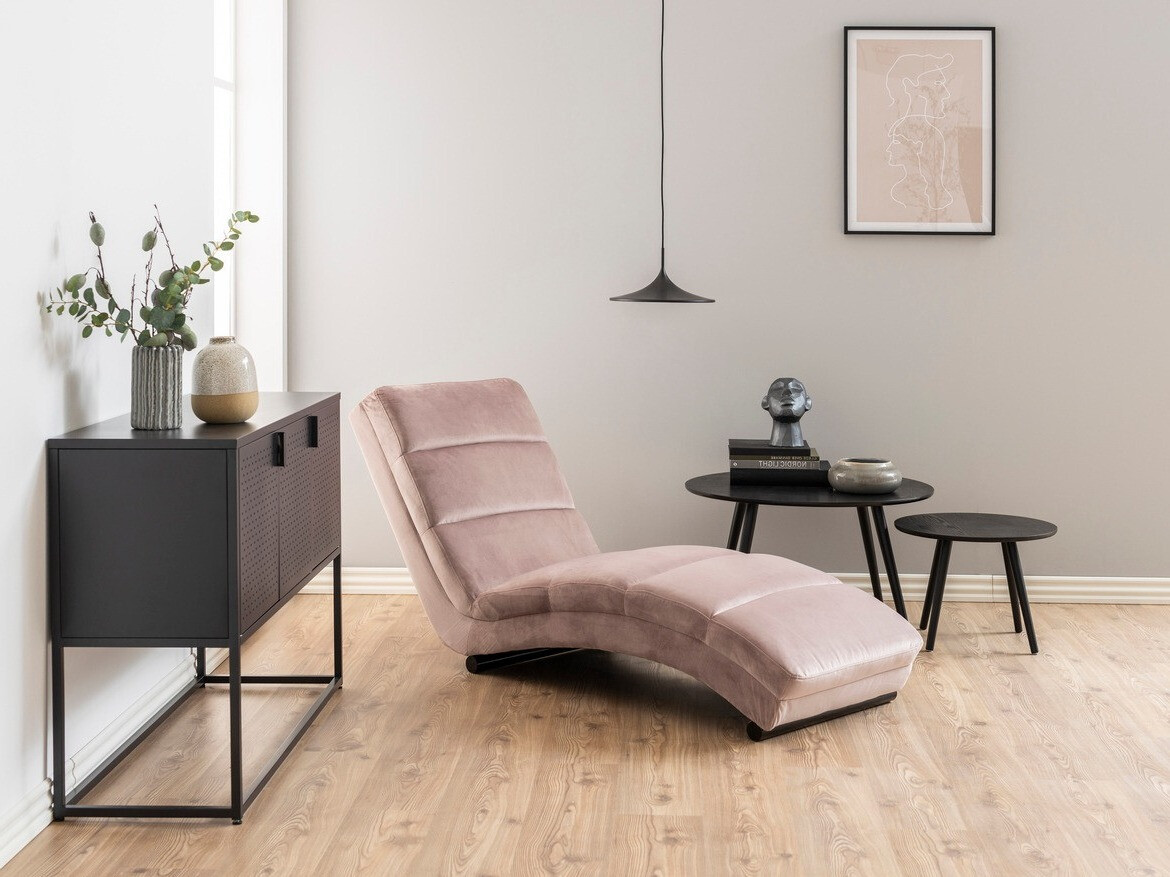 Chaiselongue Norsica 257 (Staubig rosa)