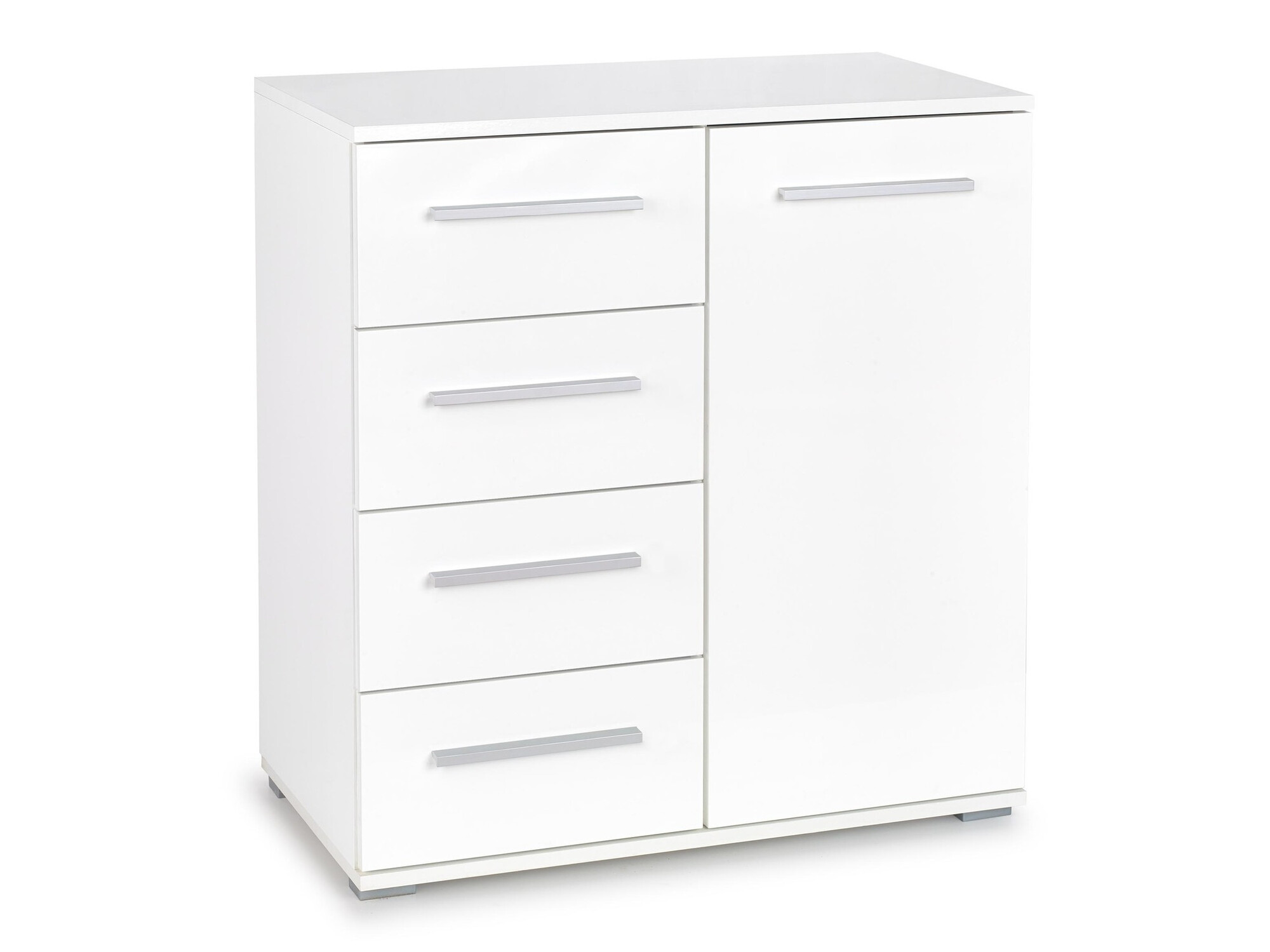 Kommoden Cirveso 101 (Weiß + Weiß glänzend)