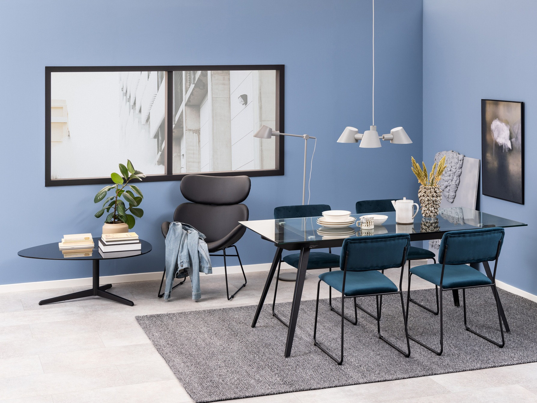 Stuhl Norsica 266 (Dunkelblau)