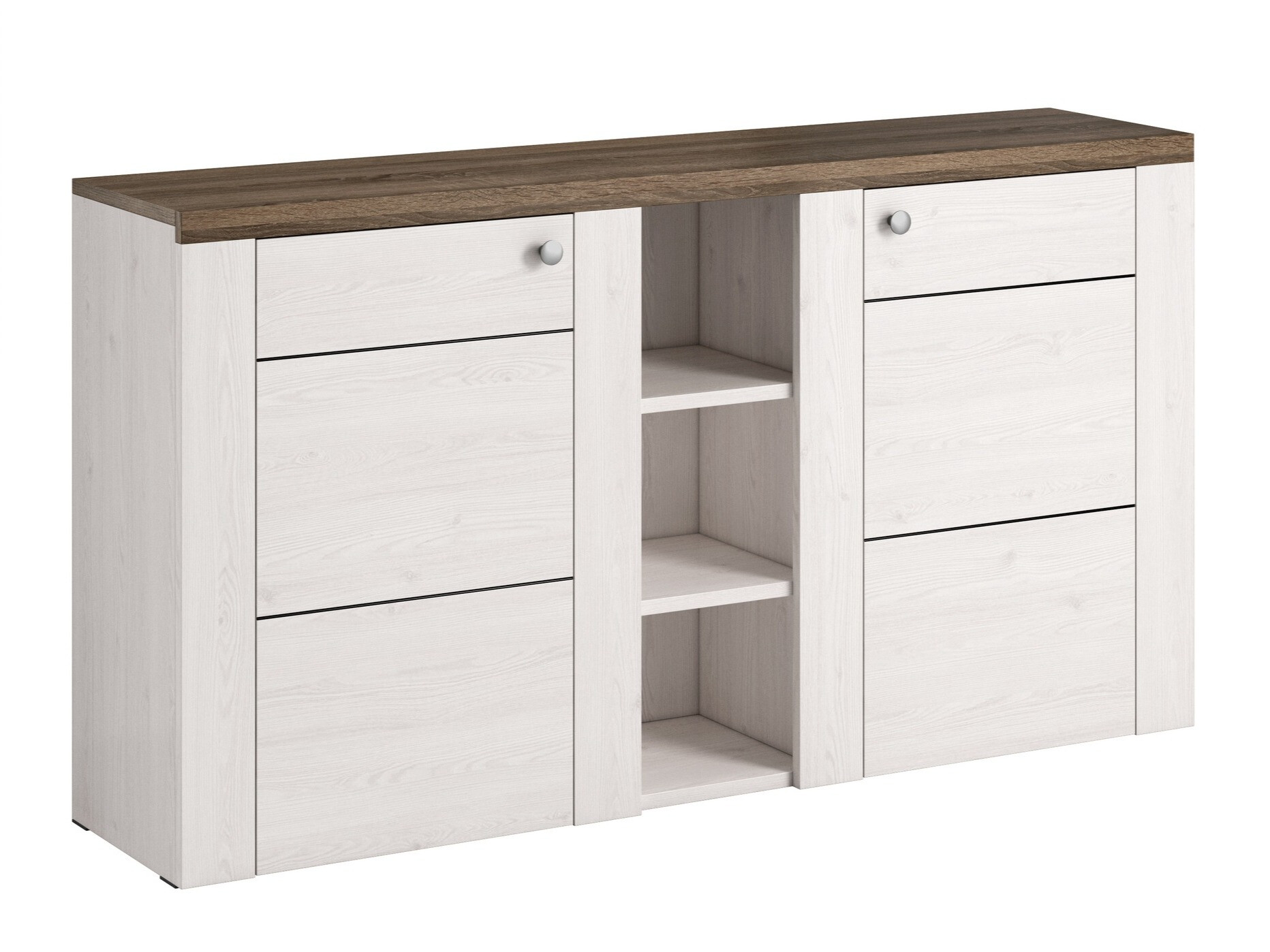 Sideboard Salelbo 106 (Sibu-Lärche + Trüffel eichenholzoptik)