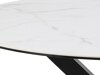 Tisch Norsica 780 (Schwarz + Weißer Marmor)