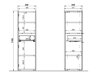 Badezimmer-Set Ventei 106 (Weiß + Navarra eichenholzoptik)