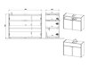 Badezimmer-Set Ventei 106 (Weiß + Navarra eichenholzoptik)